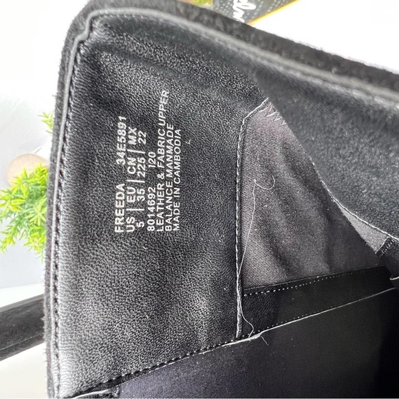 NIB Calvin Klein Womens Freeda Tall Suede Neoprene stretch Boots, BLACK … - Picture 11 of 16